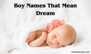 Boy names that mean dream