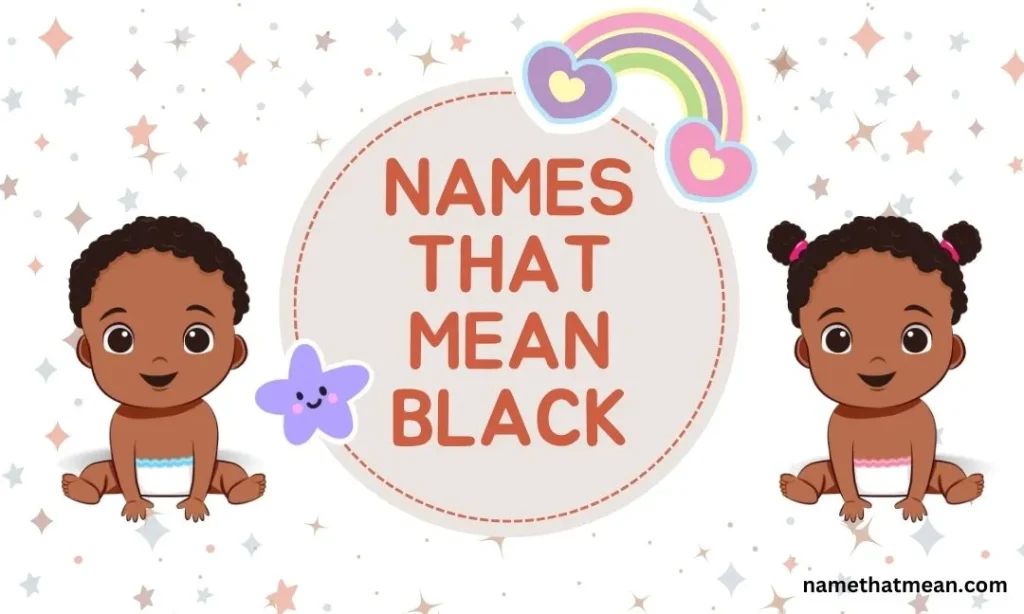 Names That Mean Black